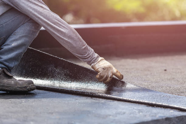 Professional Basement Waterproofing technician working in Orland, IN